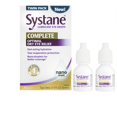 Systane Lubricant Eye Drops Complete Dry Eye Relief Twin Pack